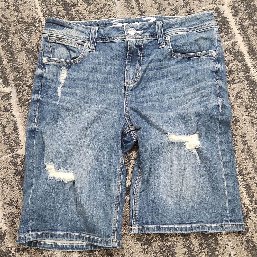Seven7 Bermuda Jean Shorts 12